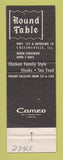 Matchbook Cover - Round Table Restaurant Collinsville IL #1