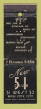 Matchbook Cover - Club 51 New York City feature