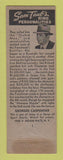 Matchbook Cover - Adam Men's Hats Lee Socks Easton PA WEAR