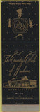 Matchbook Cover - The Country Club of Jackson MSD