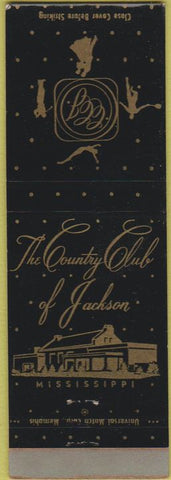 Matchbook Cover - The Country Club of Jackson MSD