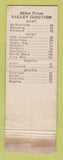 Matchbook Cover - Gillespie Restaurant Valley Junction OR WORN TAPED