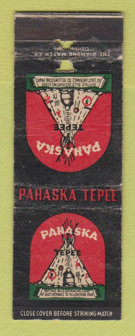 Matchbook Cover - Pahaska Tepee Texaco oil gas Yellowstone Park PAPER LOSS