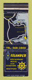 Matchbook Cover - Islander Restaurant Motel Westport WA WORN