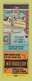 Matchbook Cover - WR Truck Stop oil gas Bradner OH WEAR