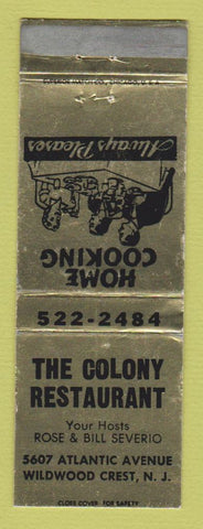 Matchbook Cover - Colony Restaurant Wildwood Crest NJ WEAR
