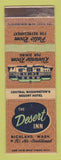 Matchbook Cover - Desert Inn Richland WA
