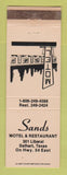 Matchbook Cover - Sands Motel Restaurant Dalhart TX WEAR