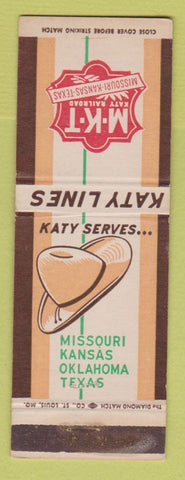 Matchbook Cover - MKT Railroad Missouri Kansas Texas