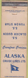 Matchbook Cover - Alaska Cruise Lines Yukon Star WEAR