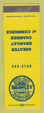 Matchbook Cover - Brawley CA Chamber of Commerce