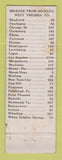 Matchbook Cover - Beckley Hotel WV WEAR