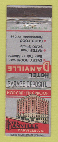 Matchbook Cover - Hotel Danville VA