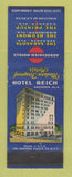 Matchbook Cover - Hotel Reich Gadsden AL