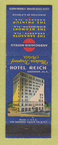 Matchbook Cover - Hotel Reich Gadsden AL