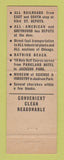 Matchbook Cover - Parkland Hotel Chicago IL