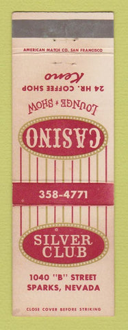 Matchbook Cover - Silver Club Casino Sparks NV WEAR