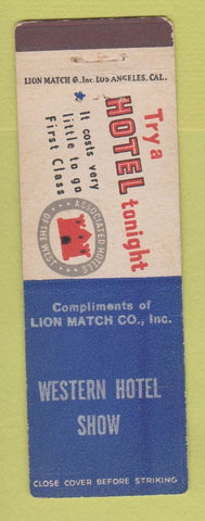 Matchbook Cover - Western Hotel Show Lion Match