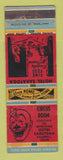 Matchbook Cover - Circus Room Hotel Saratoga Caldwell ID clown WEAR