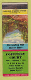Matchbook Cover - Courtesy Court Motel Macon GA WEAR