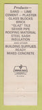 Matchbook Cover - Hill Thomas Lime Cement East St Louis IL
