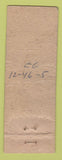 Matchbook Cover - Williams Body Fender Works Oakland CA pinup WORN