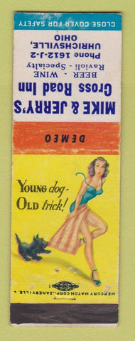 Matchbook Cover - Mike & Jerry's Cross Road Inn Uhrichsville OH pinup