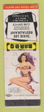 Matchbook Cover - Dixie Lee Restaurant Bath SC pinup WEAR