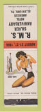 Matchbook Cover - RMS Silver Anniversary Hotel Americus Allentown PA pinup