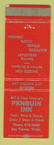 Matchbook Cover - Penguin Inn Bay Center WA WORN