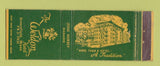 Matchbook Cover - Weldon Hotel Greenfield MA