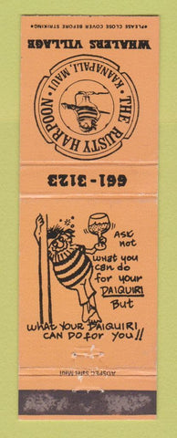 Matchbook Cover - Rusty Harpoon Maui Hawaii WEAR