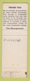 Matchbook Cover - Lone Pine Motel Utica NE WEAR