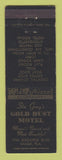 Matchbook Cover - Stu Gray's Gold Dust Motel Miami FL