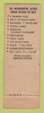 Matchbook Cover - Sun City Motels Miami Beach FL