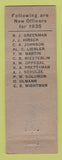 Matchbook Cover - United Commercial Travelers Insurance Oakland CA 1935 WEAR