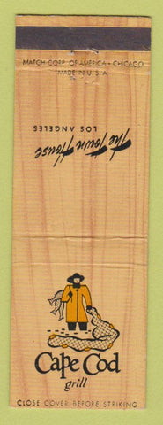 Matchbook Cover - Town House Los Angeles CA Cape Cod Grill