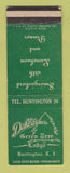 Matchbook Cover - Dahlstrom's Green Tree Lodge Huntington LI NY SAMPLE CREASES