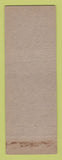Matchbook Cover - University Club Albany NY