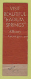Matchbook Cover - Daneil Ashley Hotel Valdosta GA Hotel Gordon Albany WEAR
