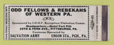 Matchbook Cover - Odd Fellows & Rebekahs Pittsburgh PA WEAR