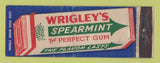 Matchbook Cover - Wrigley's Spearmint Gum Full Length