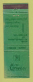Matchbook Cover - Hotel Suburban East Orange Summit NJ