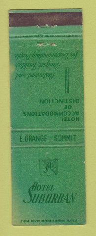 Matchbook Cover - Hotel Suburban East Orange Summit NJ