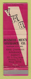 Matchbook Cover - Insurance King Chapman Honolulu Hawaii WEAR