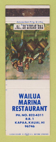 Matchbook Cover - Wailua Marina Restaurant Kauai Hawaii