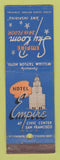 Matchbook Cover - Hotel Empire San Francisco CA