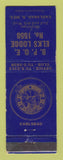 Matchbook Cover - Elks Lodge Carlsbad NM