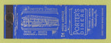 Matchbook Cover - Porter's Diner Harrisburg PA WEAR