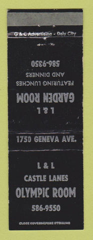 Matchbook Cover - L&L Castle Lanes Bowling